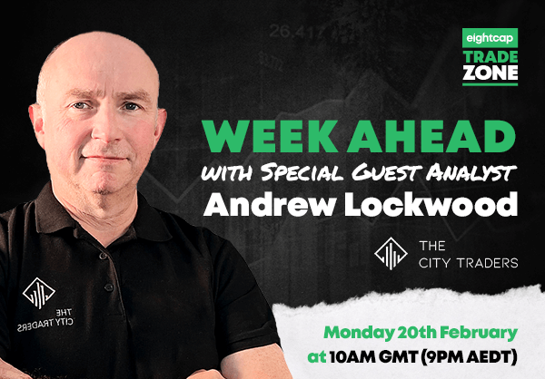 Trade Zone Week Ahead Live with Andrew Lockwood (thecitytraders): 20th February – 24th February